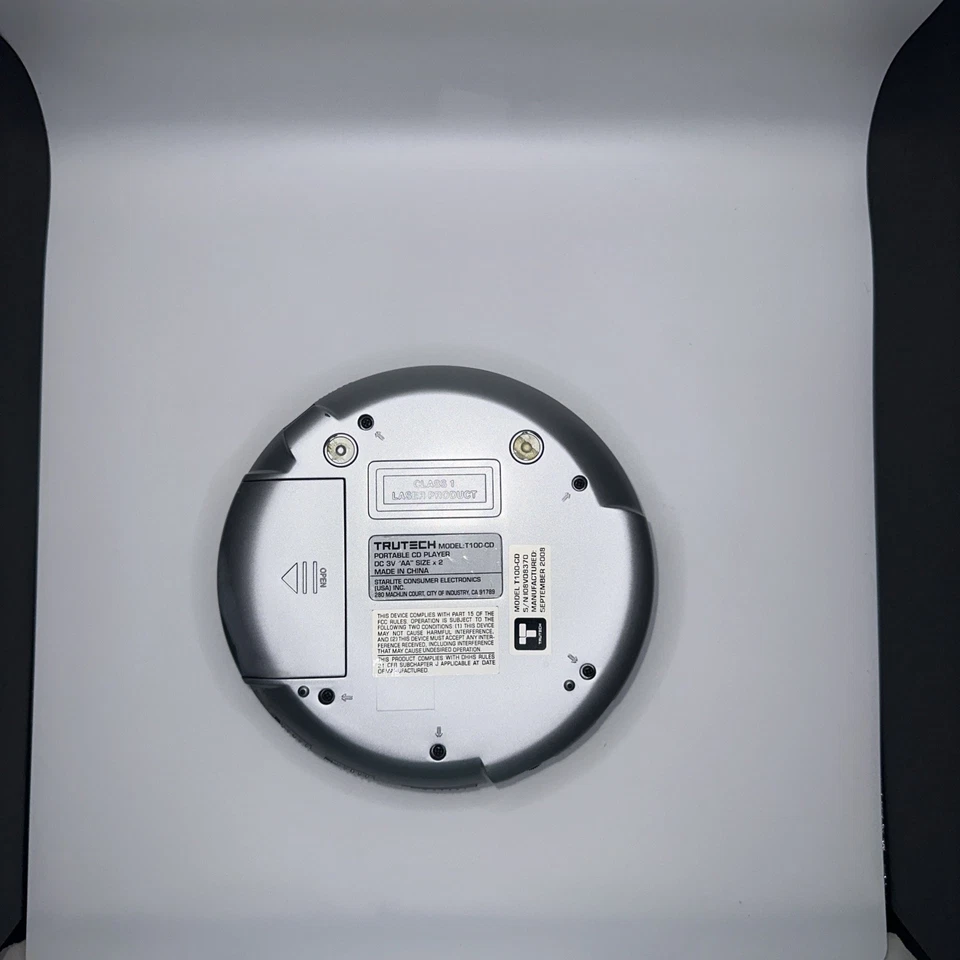 Reproductor de CD portátil personal Trutech T100-CD plateado programable Foto 4 de 4