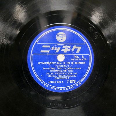FELIX WEINGARTNER SYMPHONY NO.9 IN D M ニッチク J8373 Japan VINYL