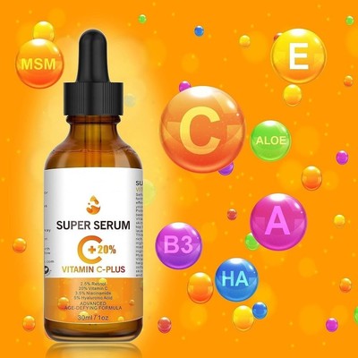 Vitamin C Face Lift Serum Lösung Hyaluronsäure für Mikronadel Derma Roller