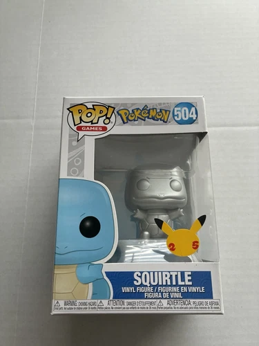 Funko Pop! Vinyl: Pokémon Squirtle (Silver) (Metallic) #504