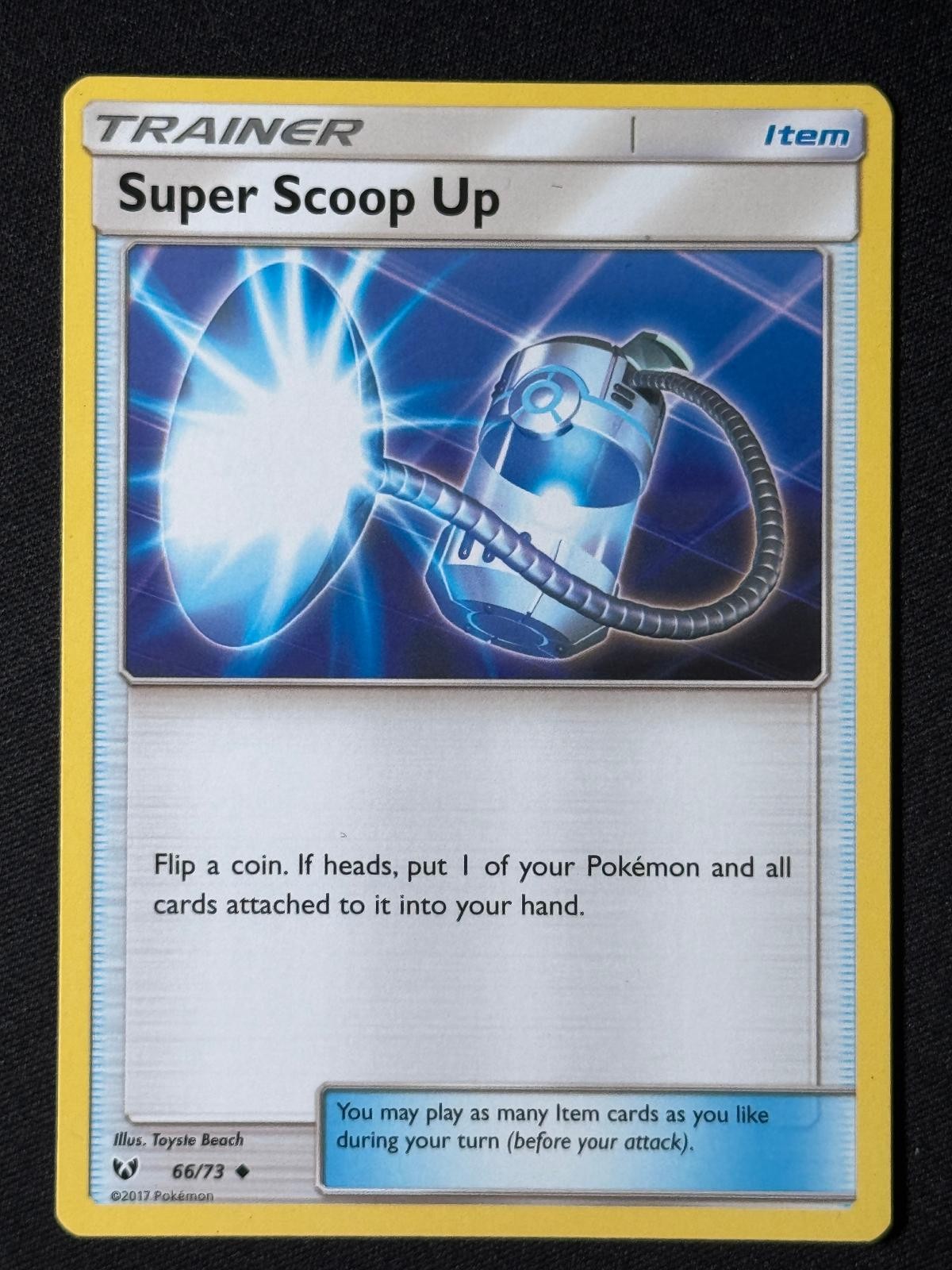 Super Scoop Up 66/73 Uncommon Shining Legends Pokemon NM/M