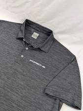 Callaway Golf Mens XL Dark Gray Polo Porsche Design Sport Luxury Auto OKC