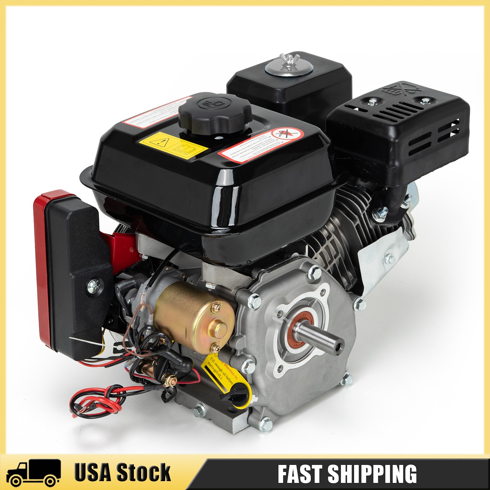 7.5 HP 212cc 4-Stroke Electric Start Horizontal Engine Go Kart Gas Engine Motor