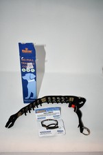 Mayerzon Prong Pinch Dog Collar, MEDIUM, 2.5mm, Black Reflective, No Pull Traini