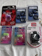 Brand New Never Used Lot Of 6 Packs Of Cock Rings