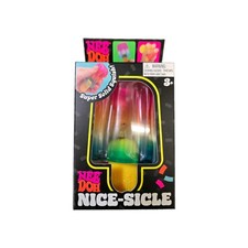 Nee Doh Nice-Sicle Super Solid Squish Rainbow Popsicle Sensory Toy Brand New
