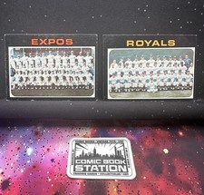 Topps 1971 High Number Team Card Lot of 2 Montreal Expos K.C Royals MLB Vintage