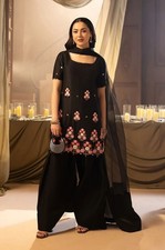 Pakistani Crap Silk Salwar Kameez Readymade Piece Suits Bollywood Wedding Party