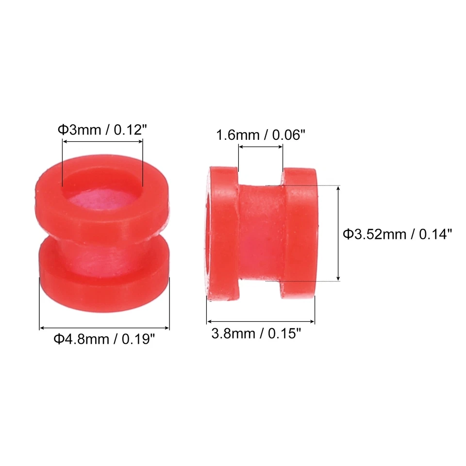 12 stücke RC Anti Vibration Gummibälle für F4 F7 Flug Controller M3x3.8mm Rot - Bild 2 von 4