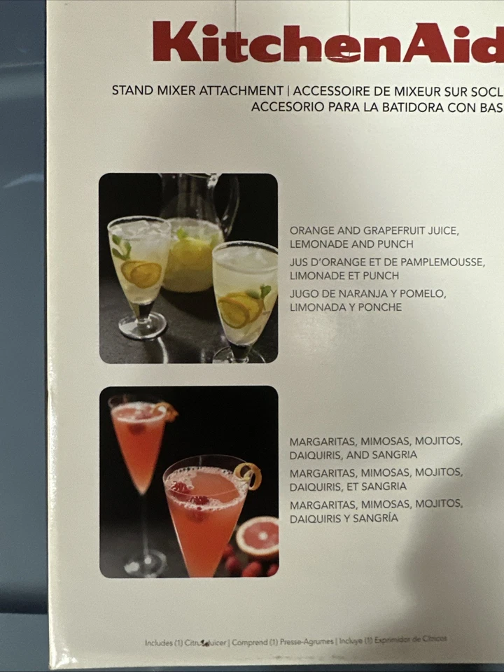 NUEVO KITCHENAID Exprimidor de Cítricos Soporte Mezclador Accesorio Modelo JE - Blanco Foto 3 de 4