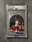 1990 Hoops #223 Sam Vincent Basketball Card w MICHAEL JORDAN #12 PSA 8 Oddball