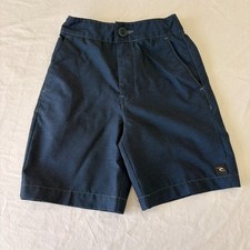 Rip Curl Boys Navy Blue Flat Front Regular Fit Summer Boardwalk Shorts Size 5