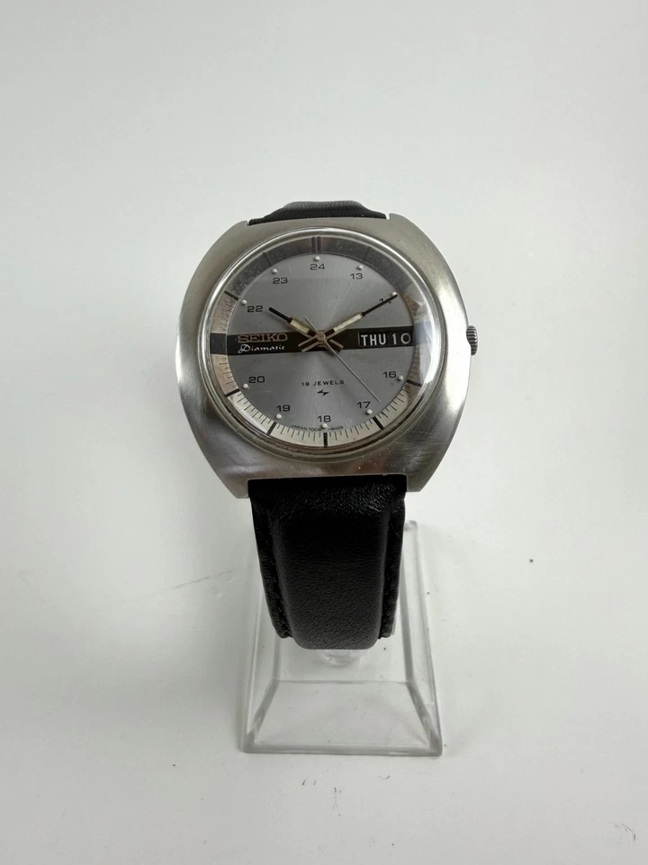 Reloj vintage Seiko Diamatic 7006-6020 automático 1975 Japón 19J esfera bicolor..- Foto 2 de 4