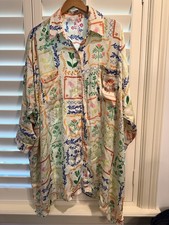 Anthropologie Cory Lynn Calter Floral Print Women  s Dress Size XL