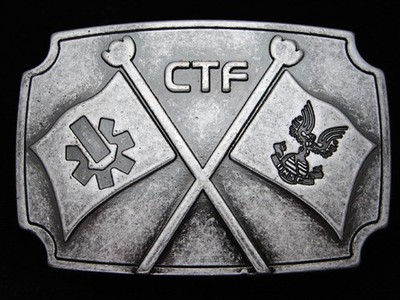 QA07104 REALLY NICE *CTF (CAPTURE THE FLAG)* HALO VIDEO GAME NOVELTY BELT BUCKLE