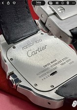 Cartier Santos 100 Automatic Steel. Model #2556, Larger 38mm Watch 4