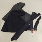 WW2 WWII US Navy WAVES Havelock Rain Cap Cover Hood & Belt Lot — photo 1