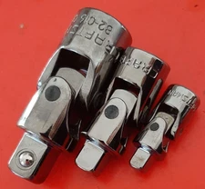 NEW Craftsman Gunmetal Universal Joint Swivel Socket Adapter Set 1/4 3/8 1/2"