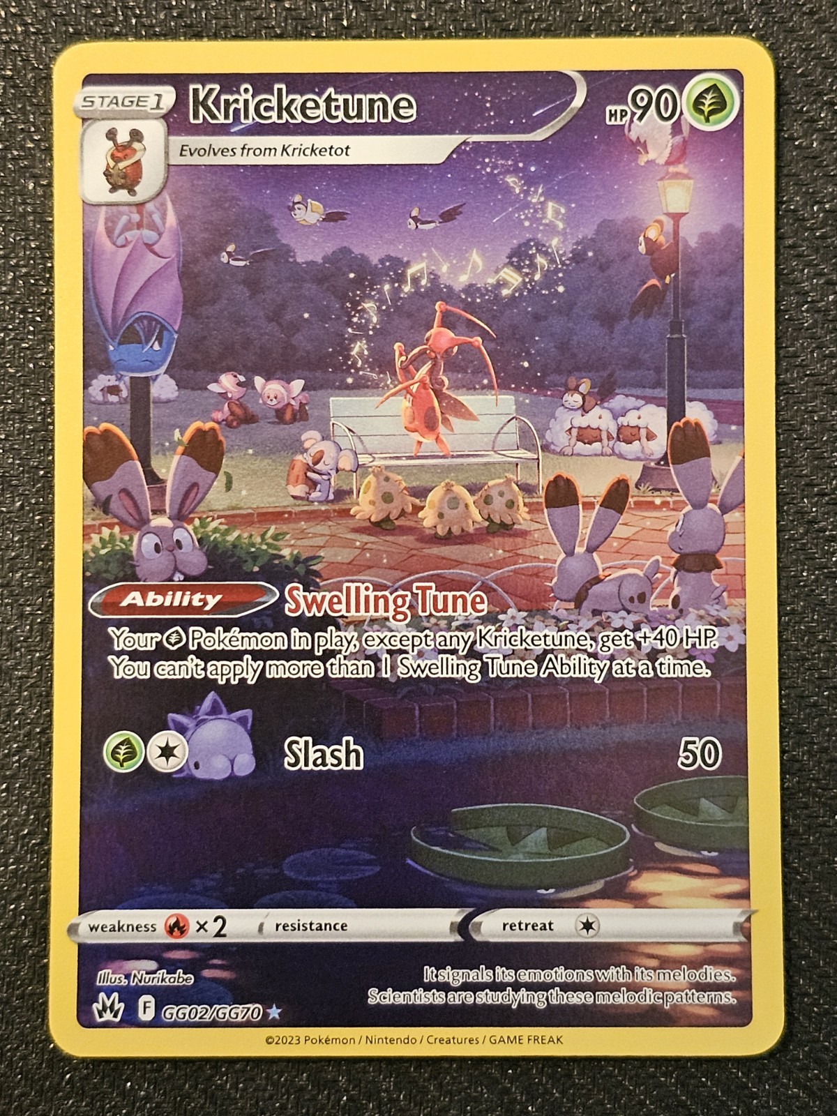 Kricketune GG02/GG70 Galarian Gallery - Crown Zenith - Pokemon TCG Card - NM