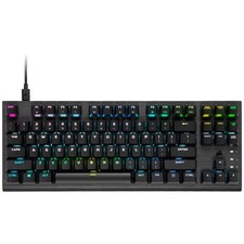 Corsair K60 RGB TKL RGB Tenkeyless Optical-Mechanical Wired Gaming Keyboard -...