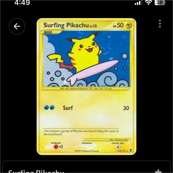 Surfing Pikachu for sale | eBay