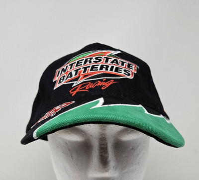 Interstate Batteries Racing Hat Cap Strap Back NASCAR Auto Racing Number 18 Mens
