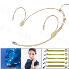 Microphone Cover Headworn 2.0V-10V.DC70-20KHZ Cardioid Earhook For