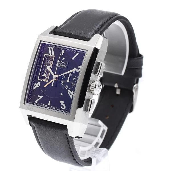 Zenith — Zenith Grand Porteur Royal Open 03.0550.4021 36mm SS Black Dial Watch #C6311