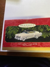 1999 Hallmark Ornament - 1949 Cadillac Coupe Deville - 50th Anniversary - Nib 1999 Hallmark Ornament - 1949 Cadillac Coupe Deville - 50th Anniversary - Nib