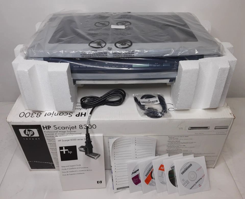 HP Scanjet 8300 Professional Bildscanner (FCLSD-0503) - Neu mit Kabeln/Handbuch