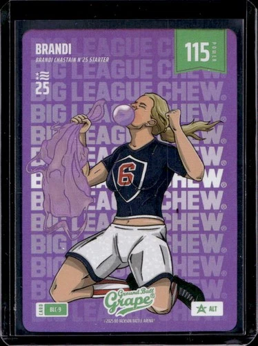 2025 Bo Jackson Battle Arena Brandi Chastain Big League Chew Grape #BLC-9