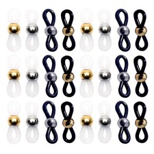 40Pcs Eyeglasses Chain Accessory Silicone Non Slip Rings Durable Assorted Colors