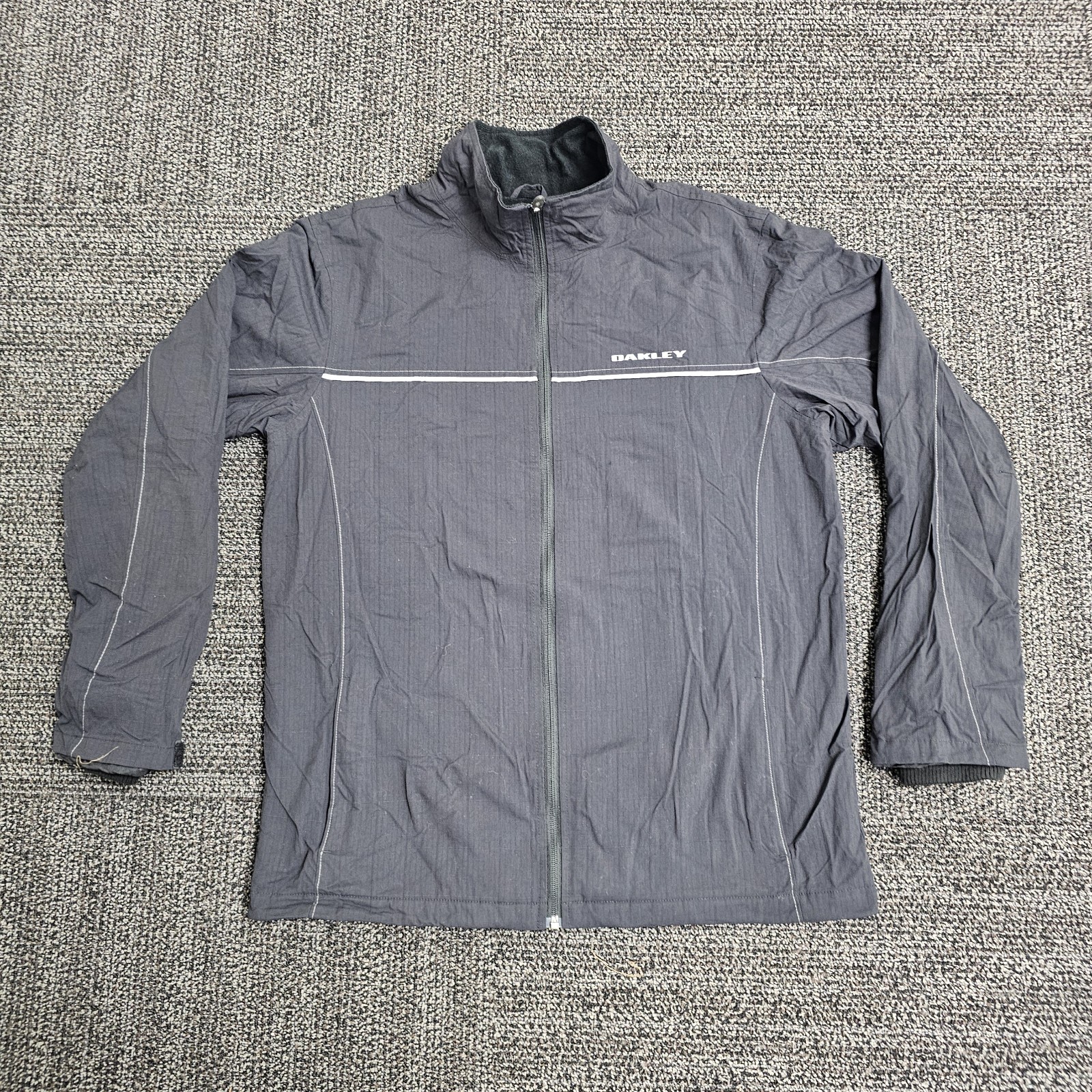 Oakley Software Jacket Size Large Black Windbreak… - image 1