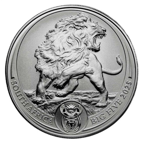 2025 South Africa 1 oz Silver Big Five Lion BU