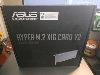 ASUS Hyper M.2 X16 PCIe 3.0 X4 Expansion Card V2 for Intel VROC and AMD Ryzen