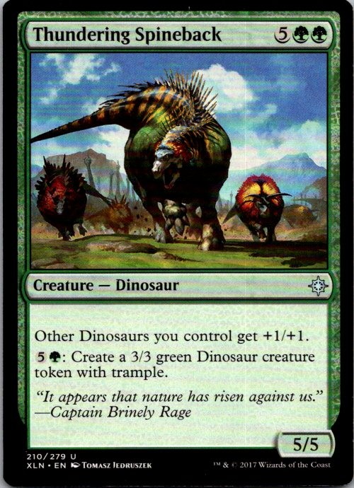 Thundering Spineback 210 Uncommon Ixalan Magic: The Gathering Near Mint