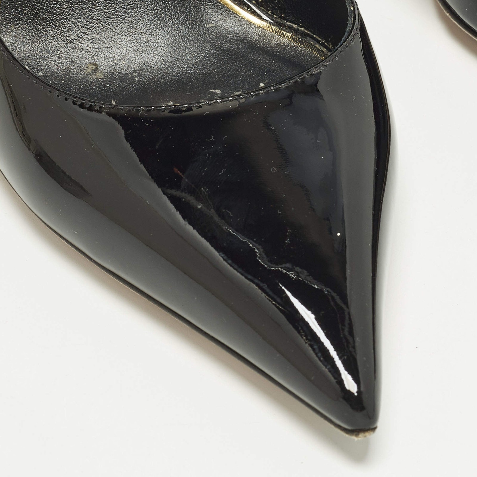 Valentino Size 40 Black Patent Leather Ankle Strap Pumps thumbnail 8