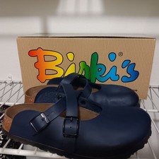 Birkenstock Birkies Dorian. Blu Navy Usato in ottime condizioni