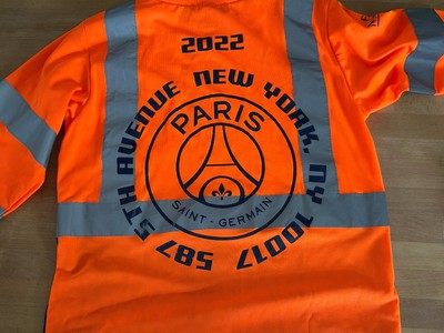 Limited Edition PSG Paris-St. Germain NYC Store Hi-Vis Construction Safety Shirt
