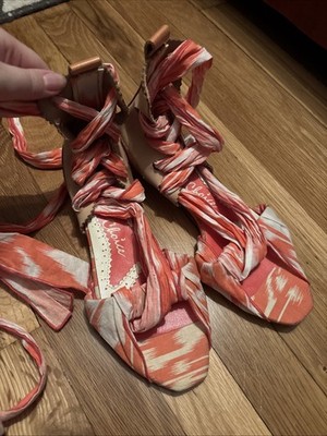 Irregular Choice Espadrilles Gladiator Sandals Dan Sullivan Rare Sz 7