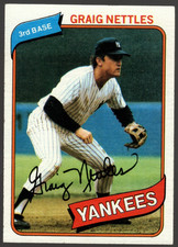 1980 Topps #710 Graig Nettles New York Yankees EX/NM