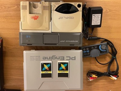 NEC PC Engine Interface Unit IFU-30 CD-ROM2 AC100V Add-on Retro #0002
