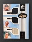 2012 SP Game Used Golf Tour Gear Trios Tiger Woods Jack Nicklaus Palmer /10