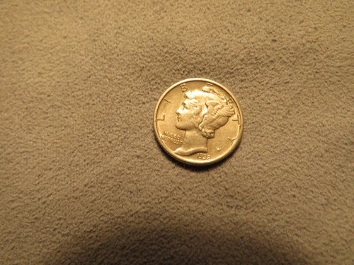 1938 Mercury Dime. AU