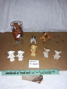 Bulldog Collection,  8 pieces ,  & others & future auctions,  5 shake  drink set