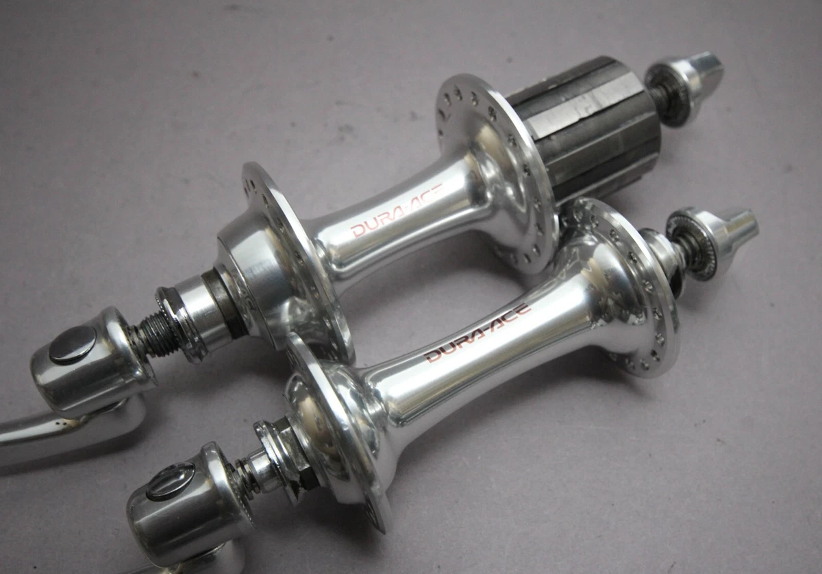 Shimano Dura Ace HB 7700 FH Hub Set 36H 9 Sp 1997 Naben