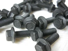 Hex Head Flange Bolt M5 5MM X .80 Coarse X 12MM Thread  "Pack of 25 Bolts"