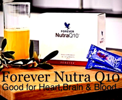 Forever Nutra Q10-(30x5g)x1-Vitamin B6-B9-B12-C-E-Gut für Herz Gehirn Blut NEU
