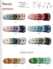FILATO "TRECCIA" MONDIAL MATASSA DA 250 GR COTONE RICICLATO EFFETTO DEGRADE'
