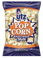 UTZ White Cheddar Cheese Popcorn Personal Size 2.5 Oz X4
